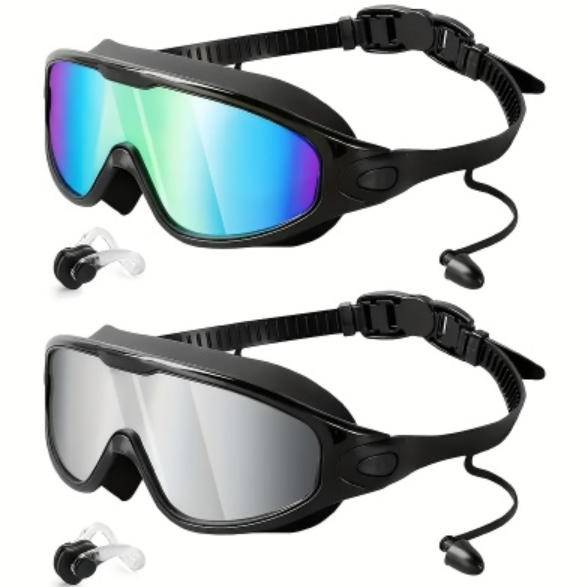 Gafas de Natación Grandes Antiniebla e Impermeables