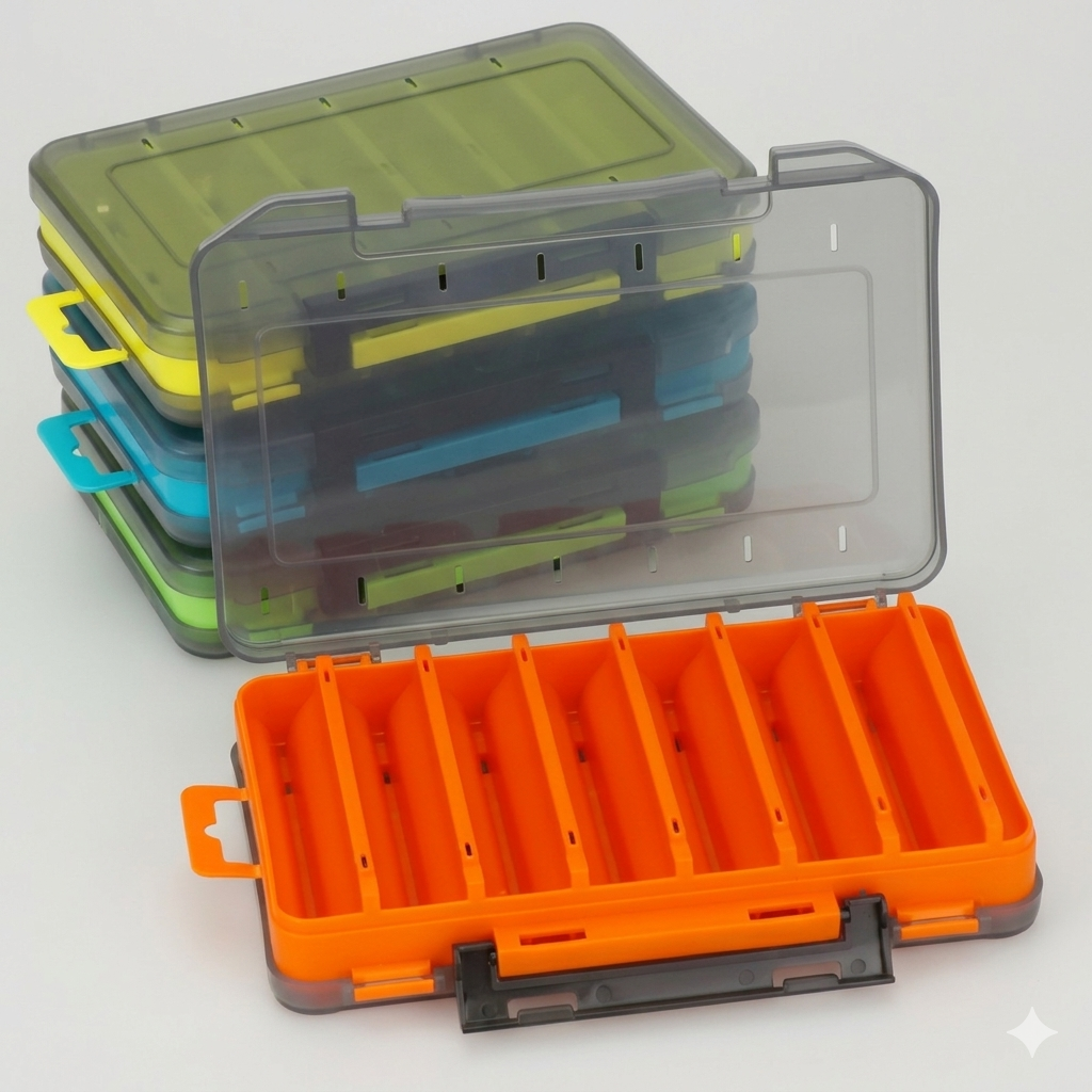 Caja de Pesca Doble Cara Duradera