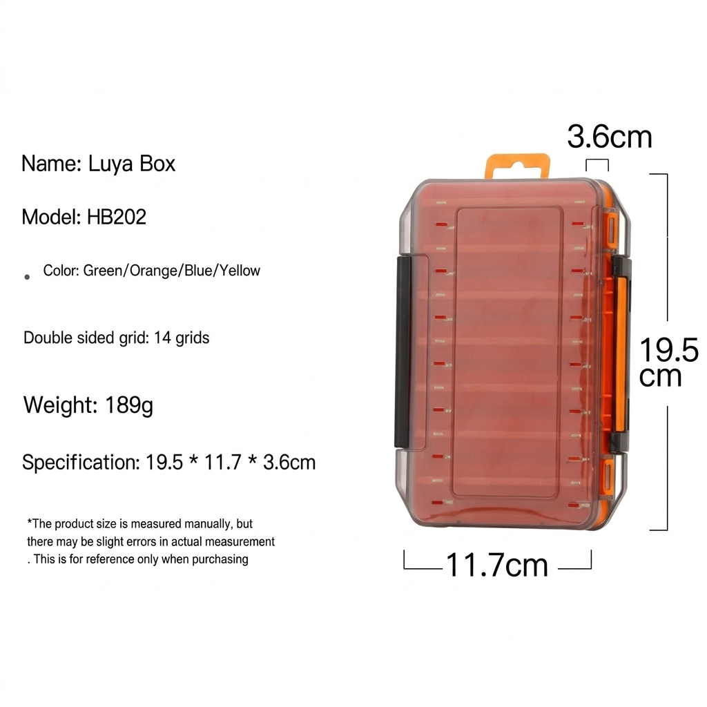 Caja de Pesca Doble Cara Duradera